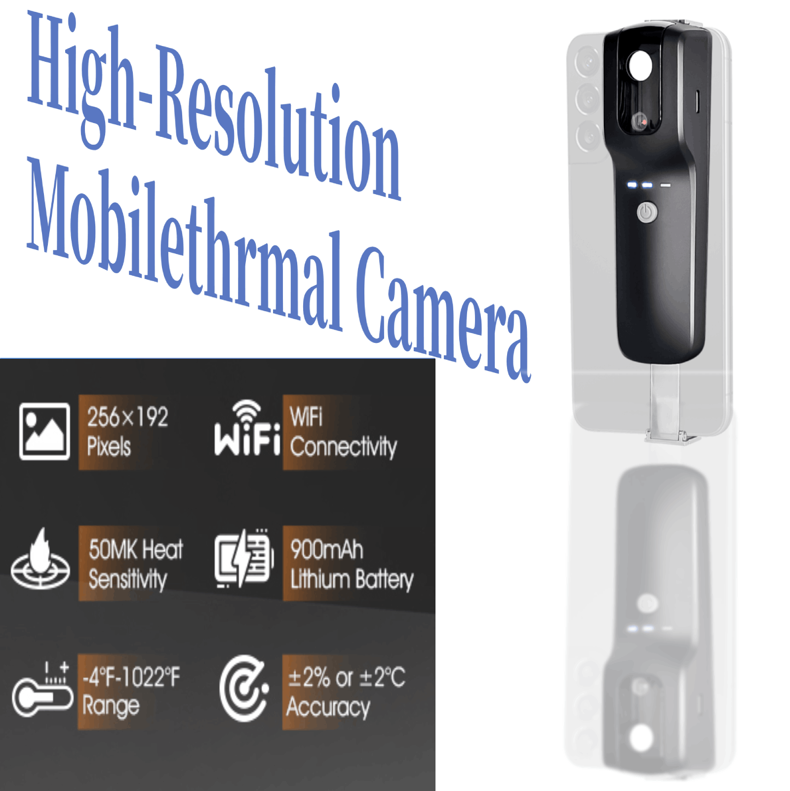 Thermal Imaging Camera 256X192 - HP951A – termowizja WiFi, rozdzielczość 256x192,